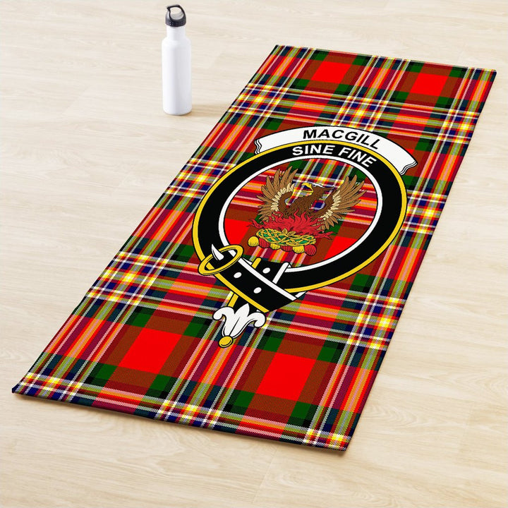 MacGill Modern Clan Crest Tartan Yoga Mat