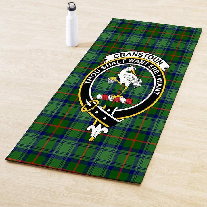 Cranstoun Clan Crest Tartan Yoga Mat