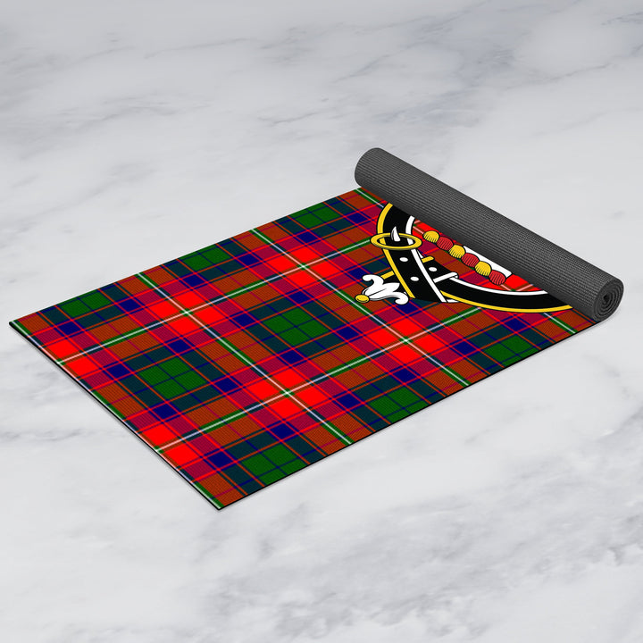 Belshes Clan Crest Tartan Yoga Mat