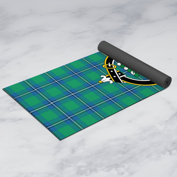 Irvine Ancient Clan Crest Tartan Yoga Mat