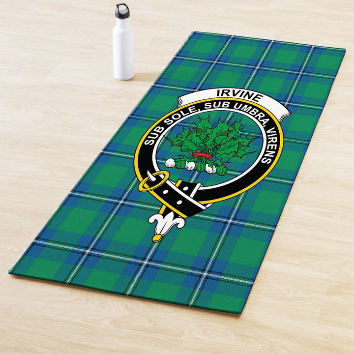 Irvine Ancient Clan Crest Tartan Yoga Mat