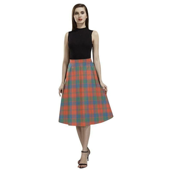Robertson Ancient Tartan Classic Aoede Crepe Skirt