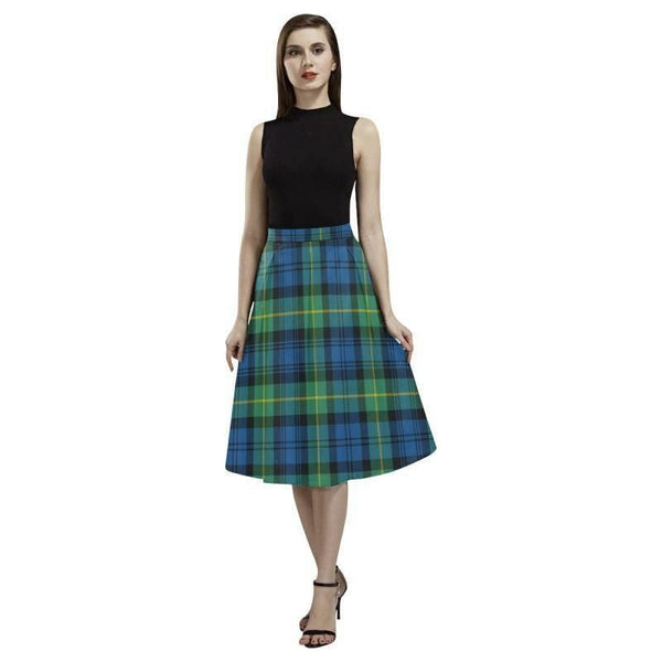 Gordon Ancient Tartan Classic Aoede Crepe Skirt