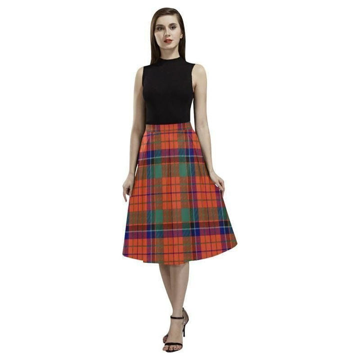 Nicolson Ancient Tartan Classic Aoede Crepe Skirt