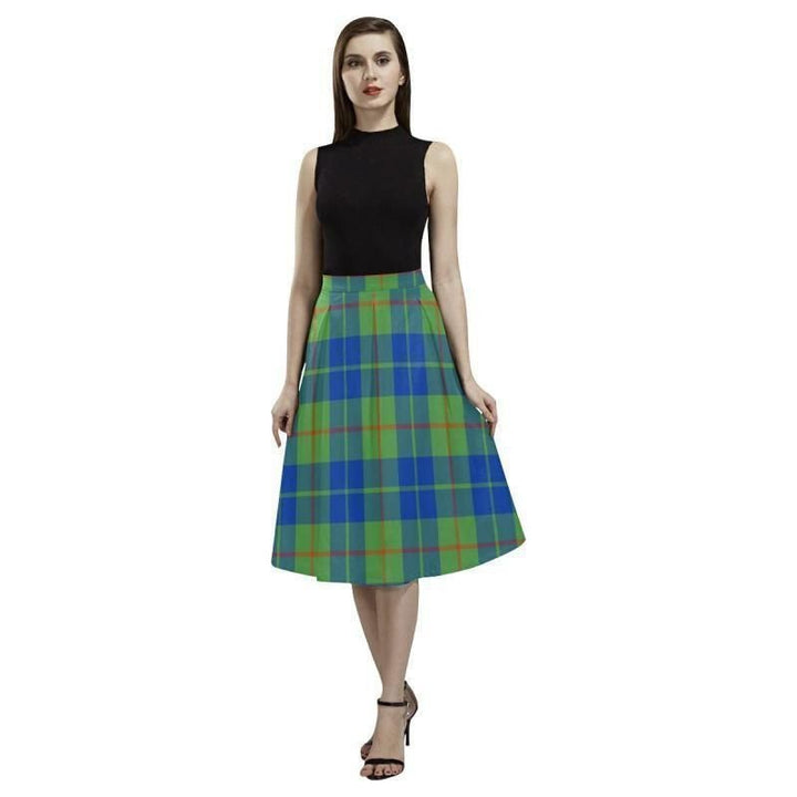 Barclay Hunting Ancient Tartan Classic Aoede Crepe Skirt