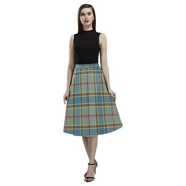 Balfour Blue Tartan Classic Aoede Crepe Skirt