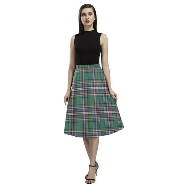 Macfarlane Hunting Ancient Tartan Classic Aoede Crepe Skirt
