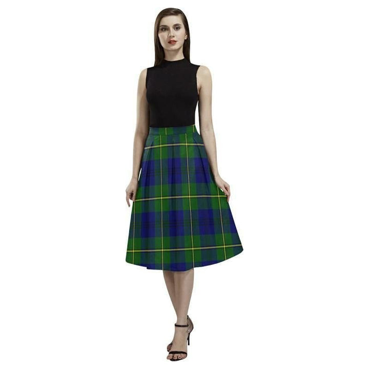 Johnston Modern Tartan Classic Aoede Crepe Skirt