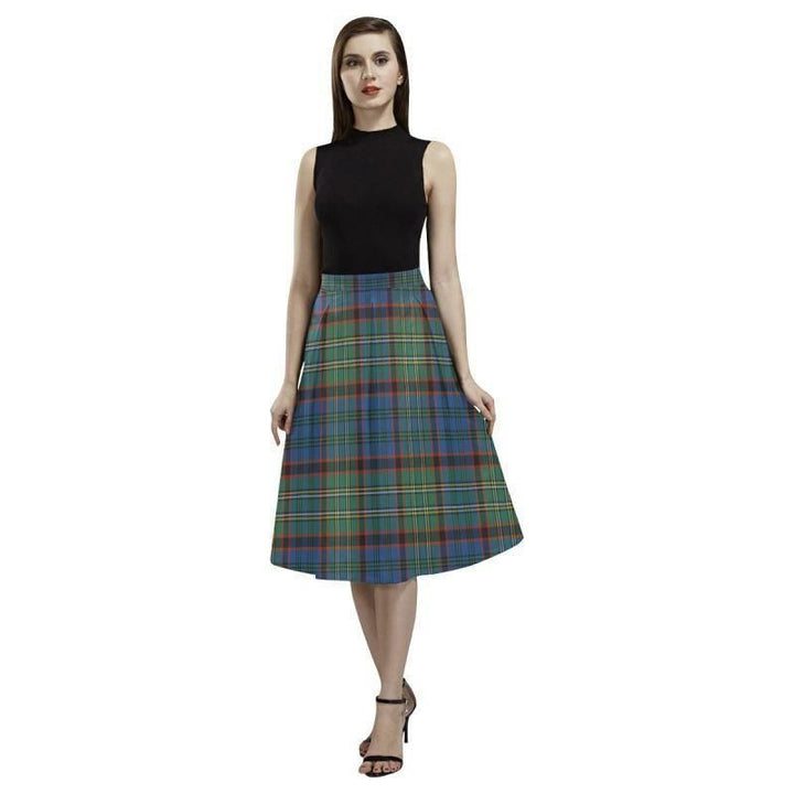 Nicolson Hunting Ancient Tartan Classic Aoede Crepe Skirt