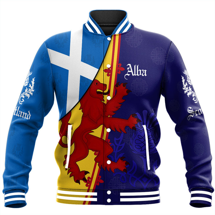 Scotland Alba Thistle Baseball Jacket | Celticprime.com
