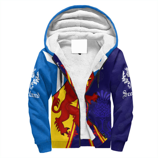 Scotland Alba Thistle Sherpa Hoodie | Celticprime.com