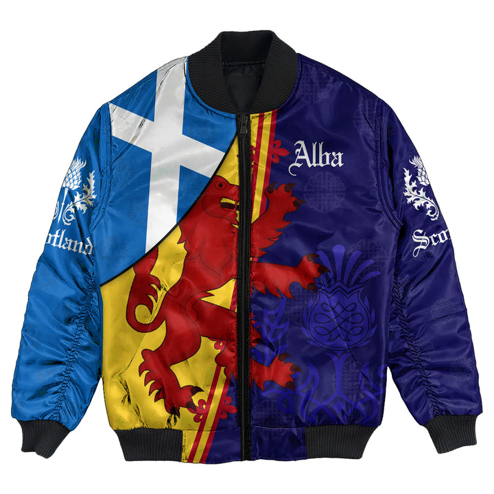 Scotland Alba Thistle Bomber Jacket | Celticprime.com