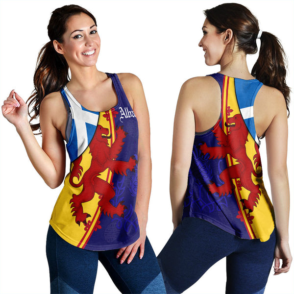 Scotland Alba Thistle Racerback Tank | Celticprime.com