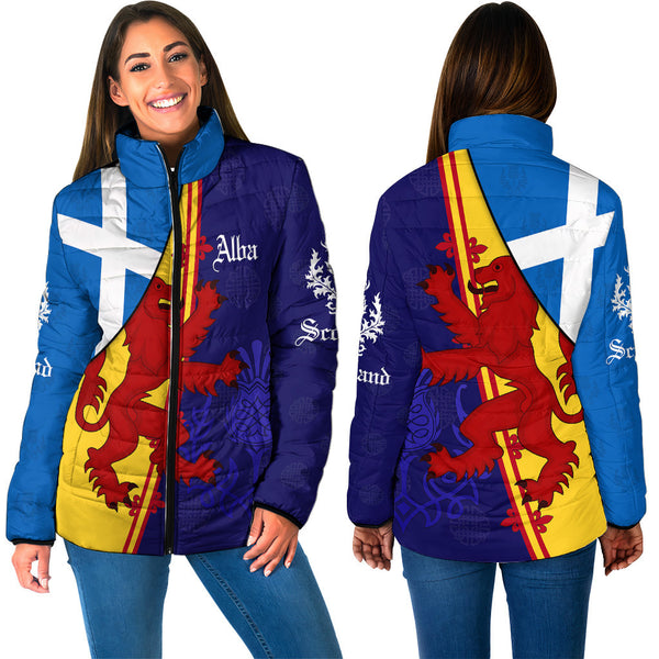 Scotland Alba Thistle Padded Jackets | Celticprime.com