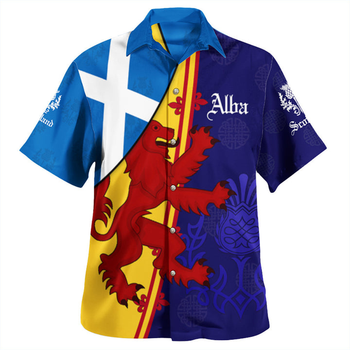 Scotland Alba Thistle Beach Shirt