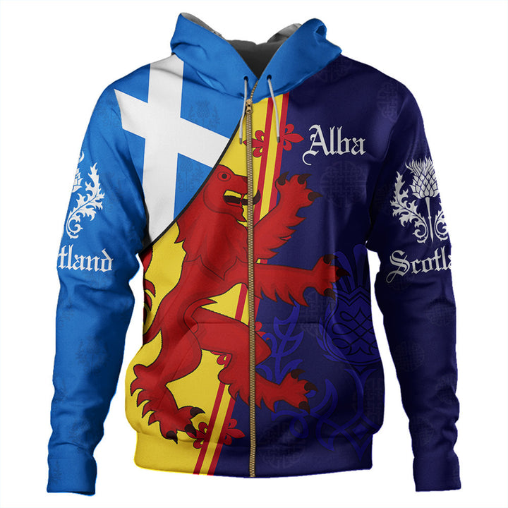 Scotland Alba Thistle Zip Hoodie