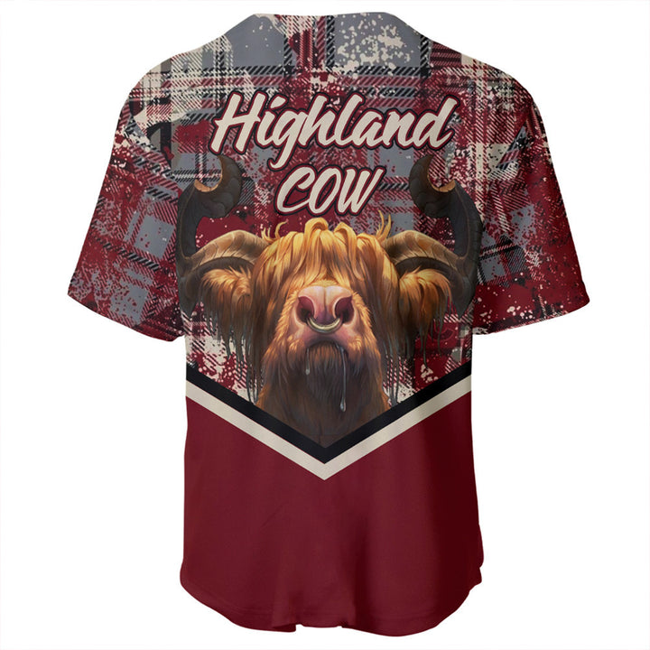 Scotland Tartan Grunge Plaid Baseball Jersey