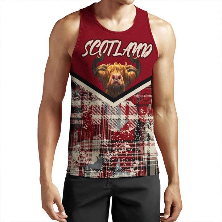 Scotland Tartan Grunge Plaid Tank Top | Celticprime.com