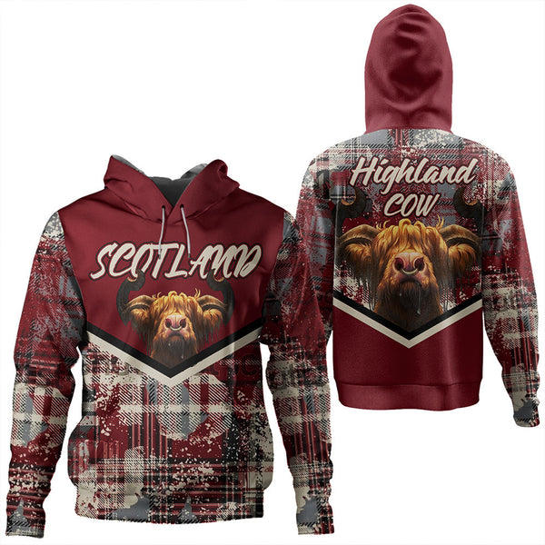 Scotland Tartan Grunge Plaid Hoodie | Celticprime.com