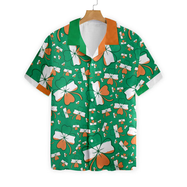 Seamless Ireland Styled Shamrock Saint Patrick's Day Irish V3 Hawaiian Shirt