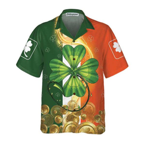 Irish Luck On St. Patrick's Day Hawaiian Shirt, St. Patricks Day Shirt, Cool St Patrick's Day Gift