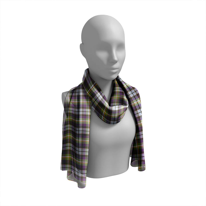 Abel Weathered Tartan Classic Silk Habotai Long Scarf