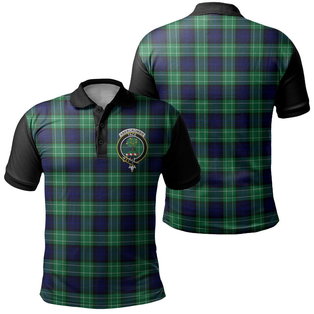 Abercrombie Tartan Crest Polo Shirt Black Neck 1 Style