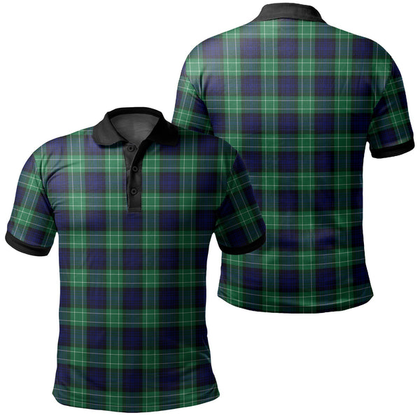 Abercrombie Tartan Classic Polo Shirt Black Neck 2 Style
