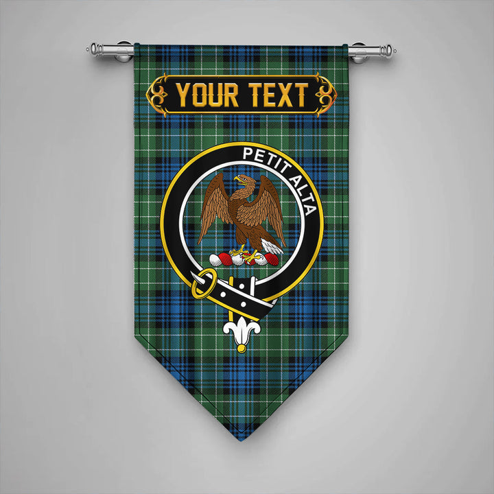 Abercrombie Ancient Clan Badge Tartan Gonfalon Personalize
