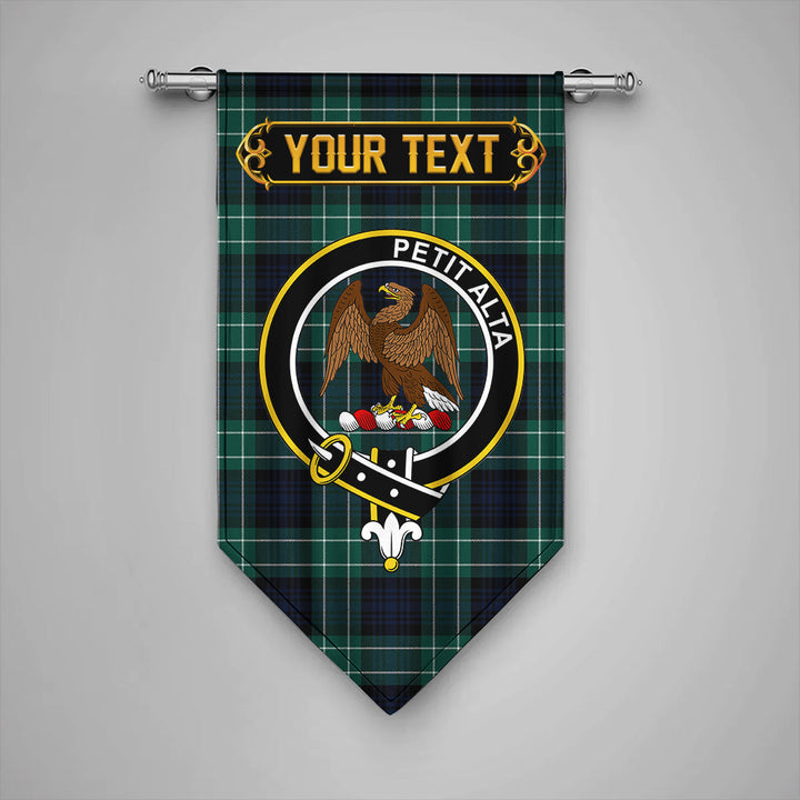 Abercrombie Modern Clan Badge Tartan Gonfalon Personalize