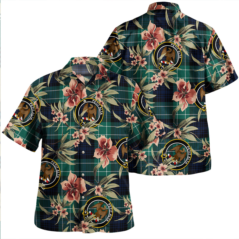 Abercrombie Modern Clan Badge Tartan Aloha Hawaiian Shirt Tropical Old Style
