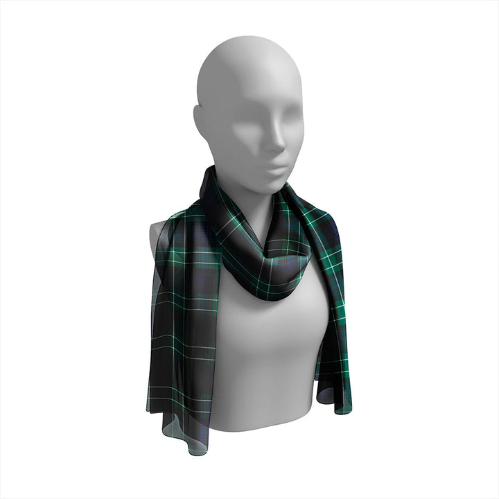 Abercrombie Modern Tartan Classic Silk Habotai Long Scarf