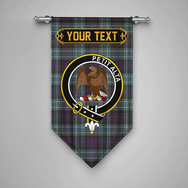 Abercrombie Weathered Clan Badge Tartan Gonfalon Personalize