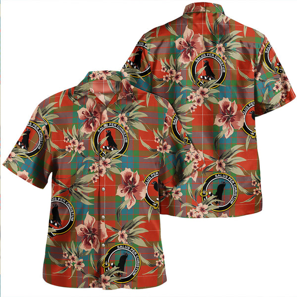 Abernethy Ancient Clan Badge Tartan Aloha Hawaiian Shirt Tropical Old Style
