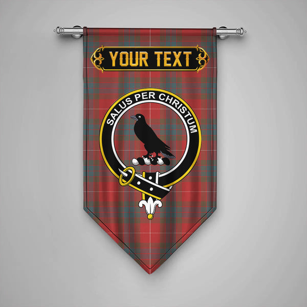 Abernethy Weathered Clan Badge Tartan Gonfalon Personalize