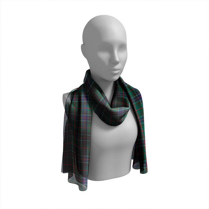 Adam Modern Tartan Classic Silk Habotai Long Scarf
