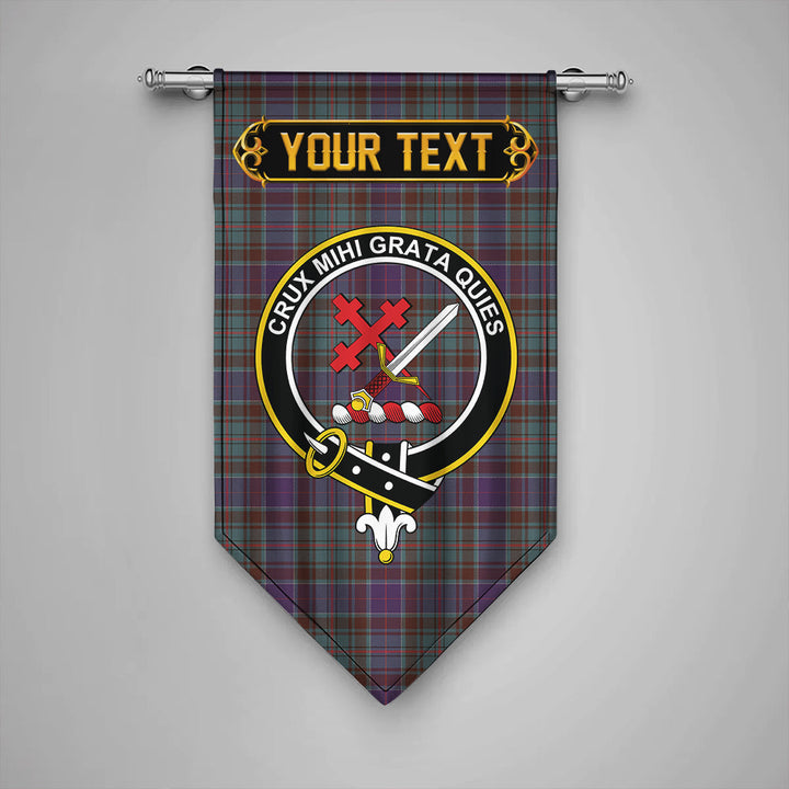 Adam Weathered Clan Badge Tartan Gonfalon Personalize