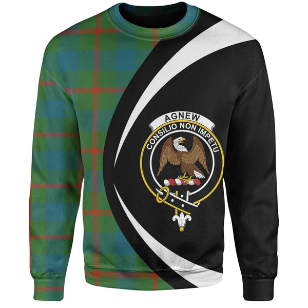 Agnew (MacAgnew) Ancient Clan Badge Tartan Sweatshirt Circle Style Personalized