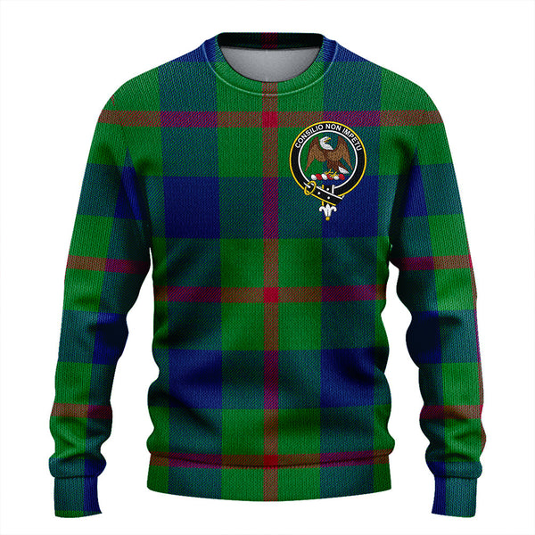 Agnew (MacAgnew) Modern Clan Badge Tartan Knitted Sweater