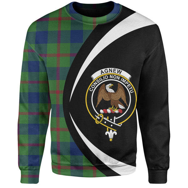 Agnew (MacAgnew) Modern Clan Badge Tartan Sweatshirt Circle Style Personalized
