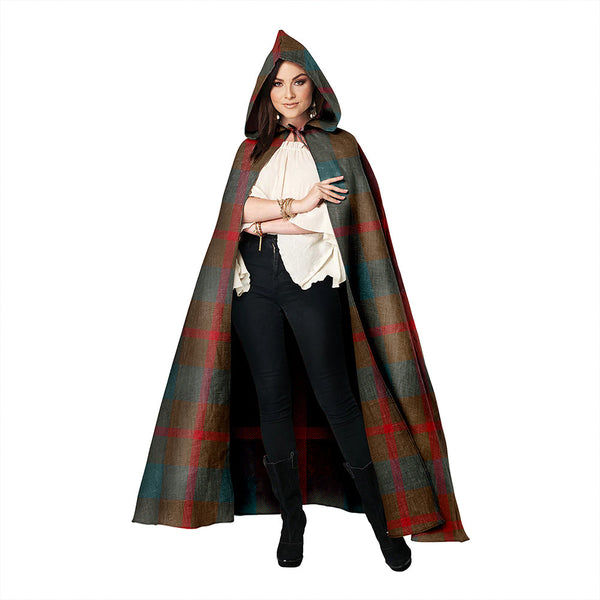 Agnew (MacAgnew) Weathered Clan Badge Tartan Hooded Cloak