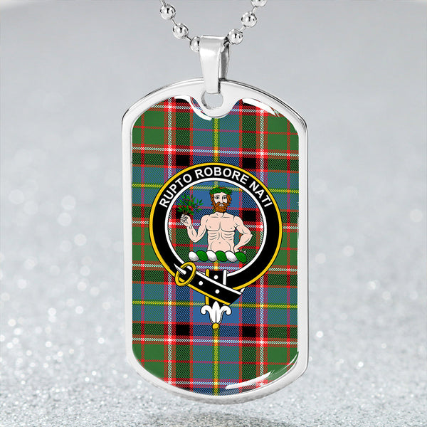 Aikenhead Clan Badge Classic Tartan Dog Tag Necklace