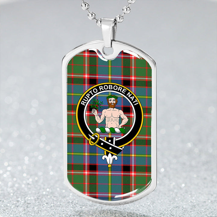 Aikenhead Clan Badge Classic Tartan Dog Tag Necklace