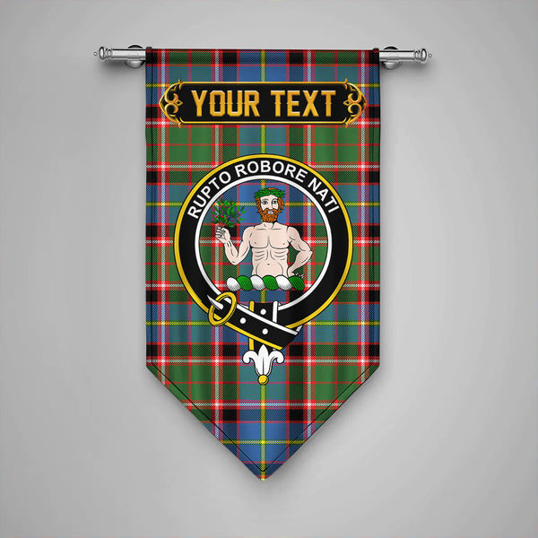Aikenhead Clan Badge Tartan Gonfalon Personalize