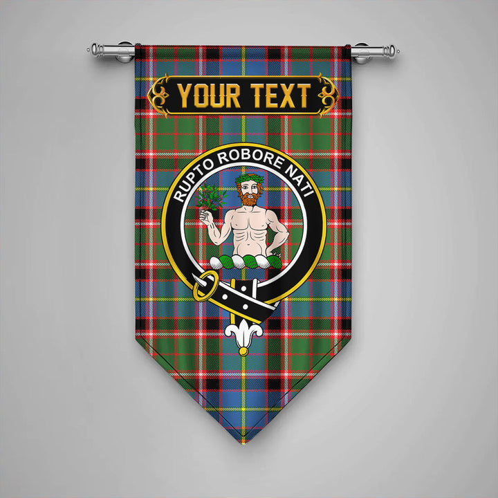 Aikenhead Clan Badge Tartan Gonfalon Personalize