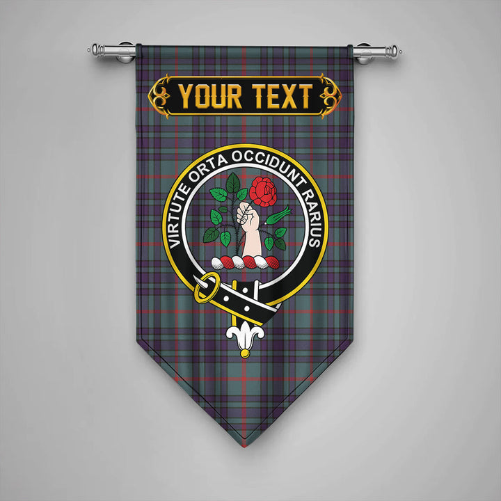 Aiton Weathered Clan Badge Tartan Gonfalon Personalize