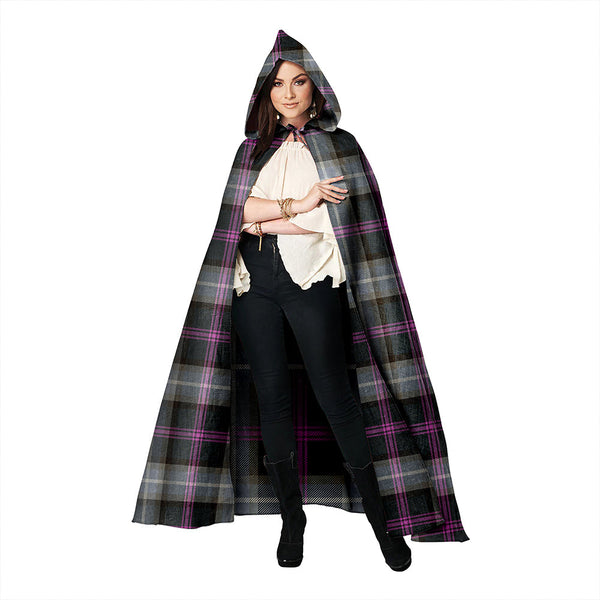 Alexander of Menstry Hunting Weathered Clan Badge Tartan Hooded Cloak