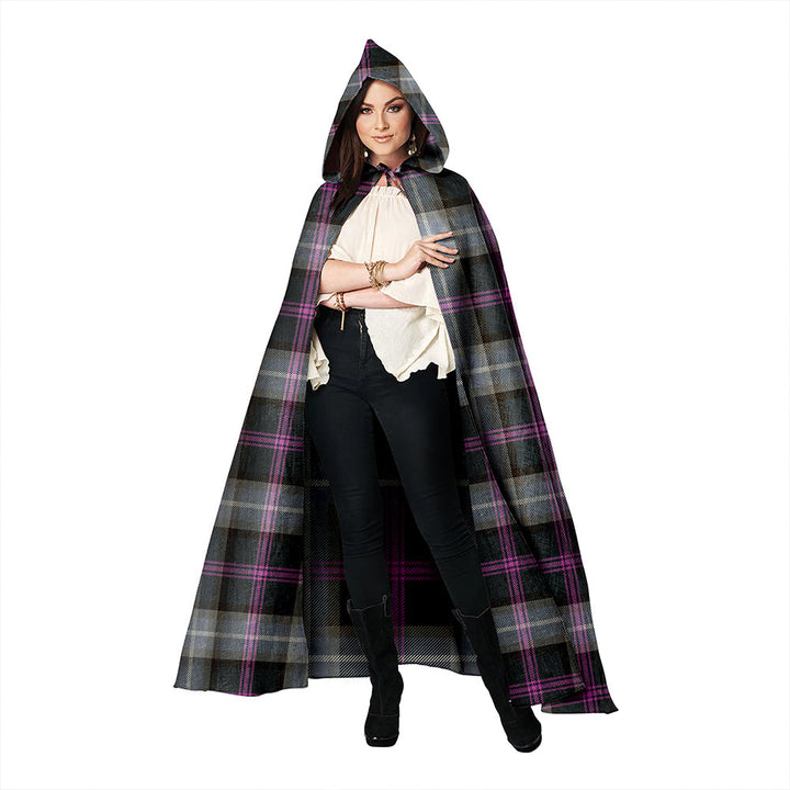 Alexander of Menstry Hunting Weathered Clan Badge Tartan Hooded Cloak