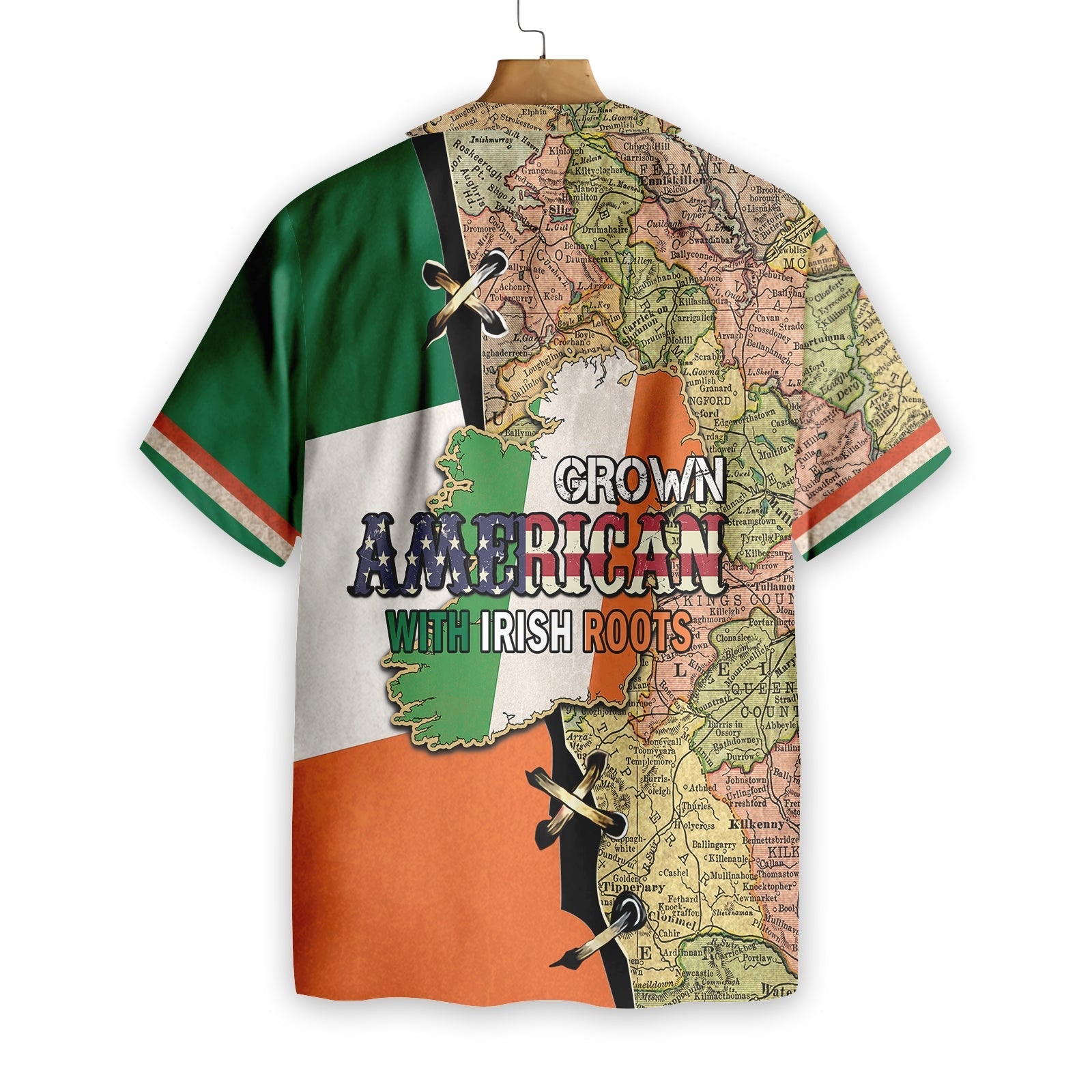American Grown With Irish Roots Hawaiian Shirt | Celticprime.com ...