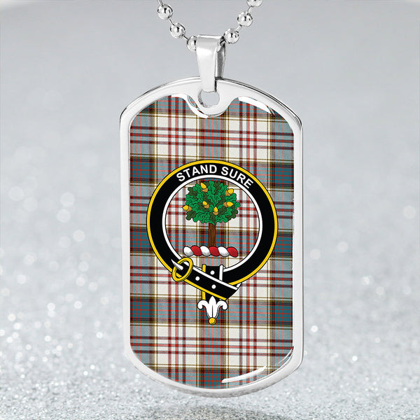 Anderson Arisaid Ancient Clan Badge Classic Tartan Dog Tag Necklace